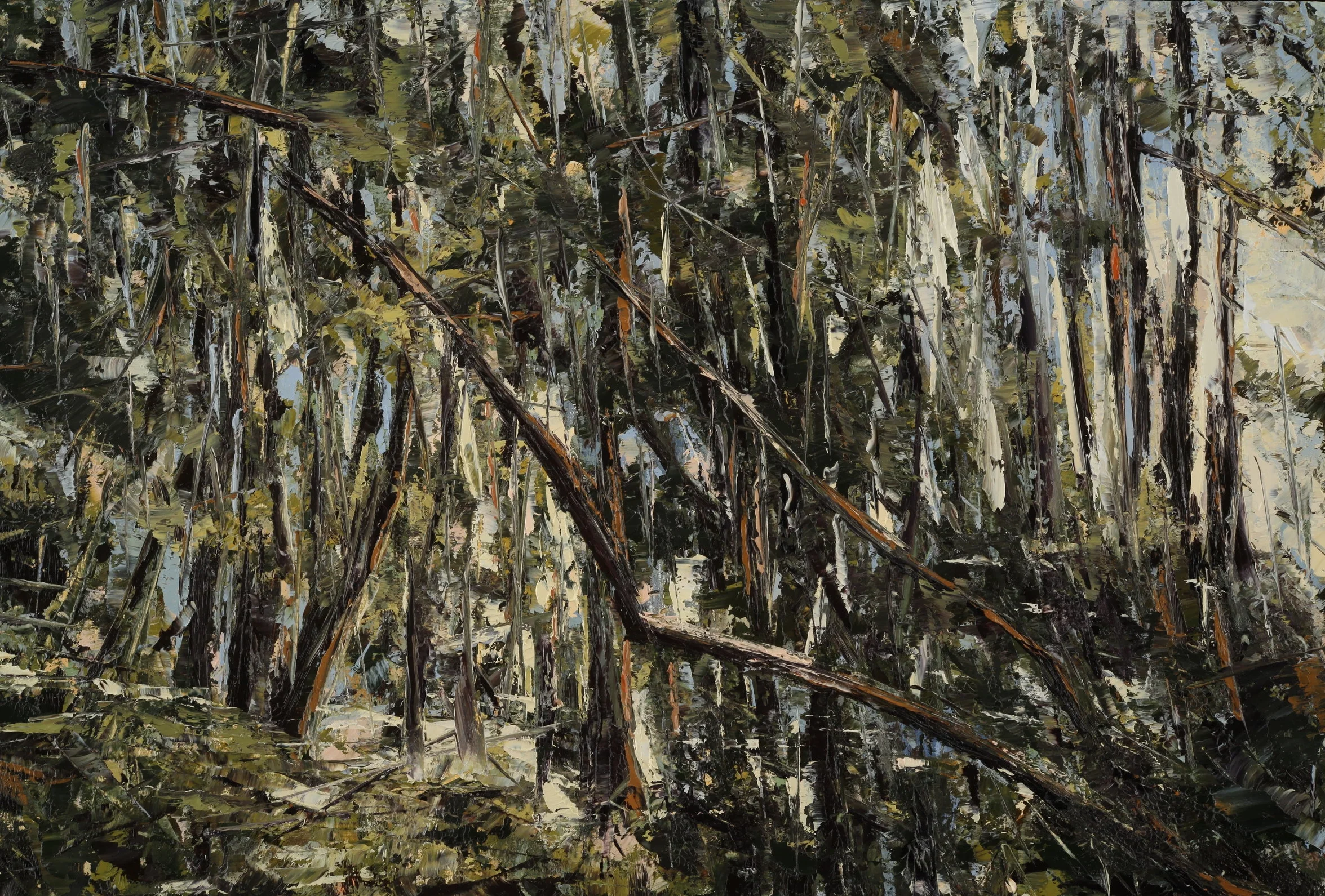   Lost in the Woods , oil on panel, 16"x24", 2017 