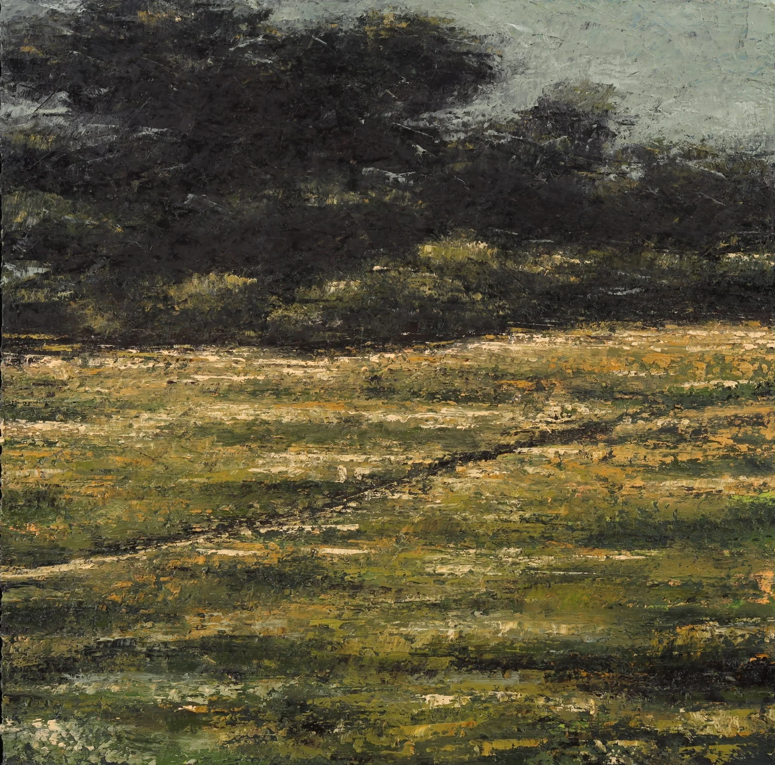   Funston Passage , Oil on canvas, 24"x24", 2018 