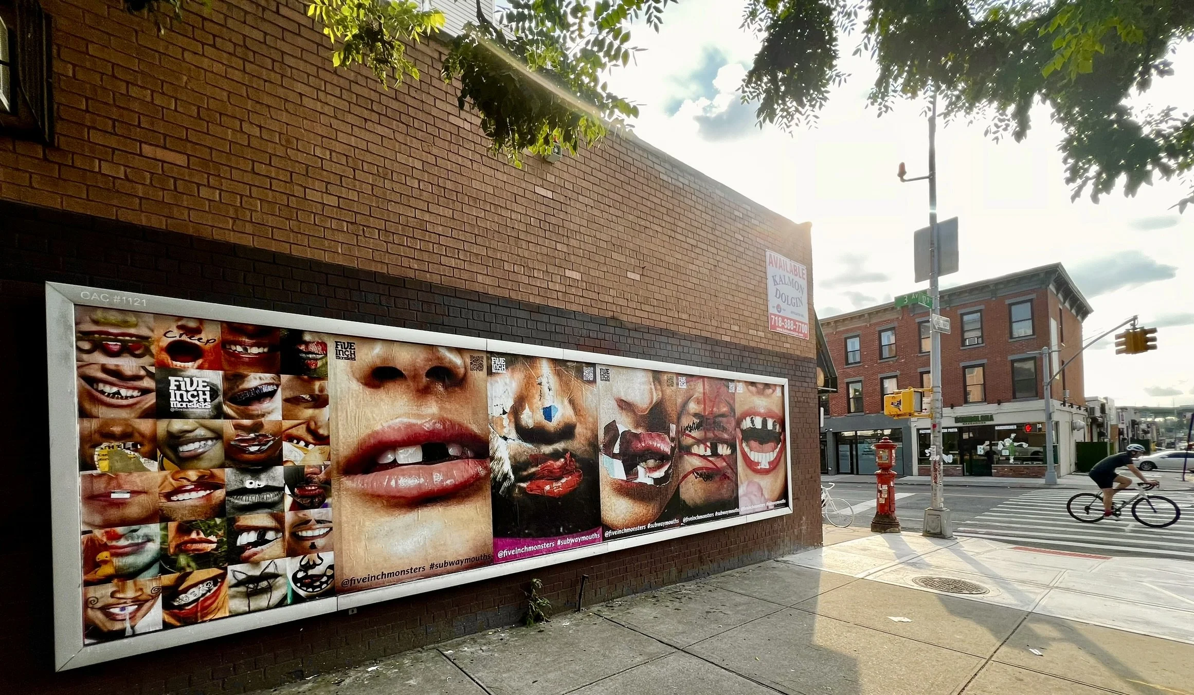 wildposting UNCLE collaboration FIM fiveinchmonsters  at morgan ave L train stop 2