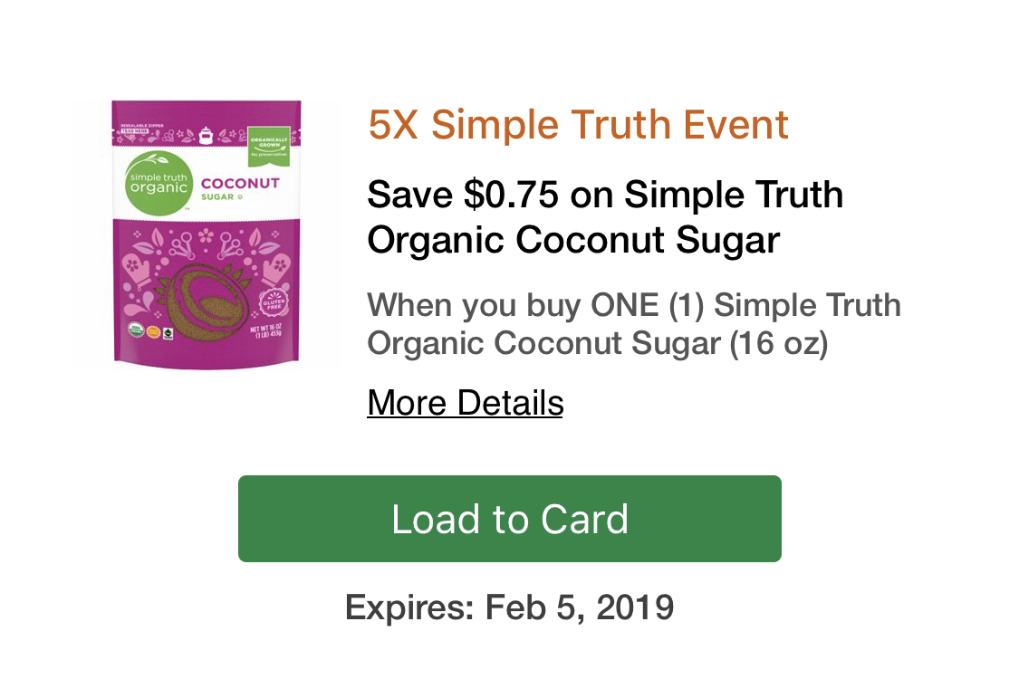 Simple truth organic digital coupon