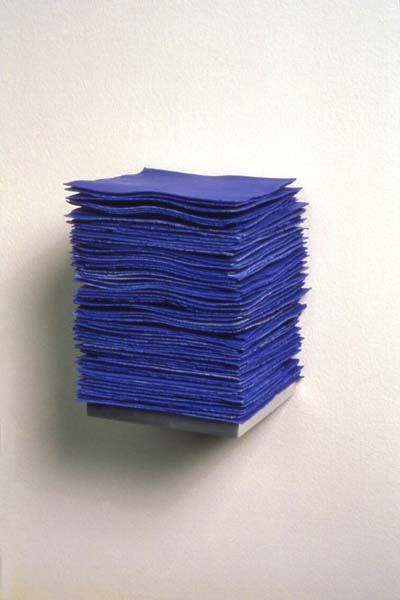   The Color of Cobalt,  2004  Porcelain infused with Cobalt, Aluminum,&nbsp;6” x 4” x 4" 