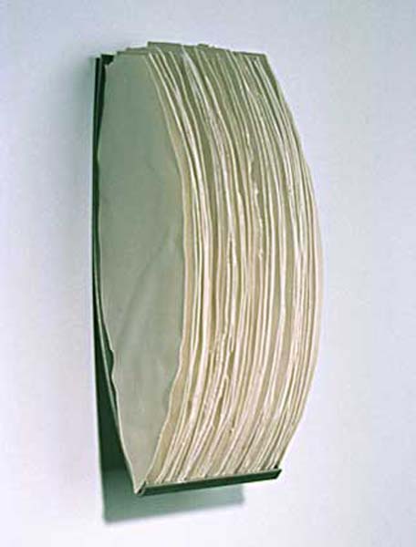   39 Shards, 1999  Porcelain and Steel,&nbsp;16” x 6” x 6.5” 