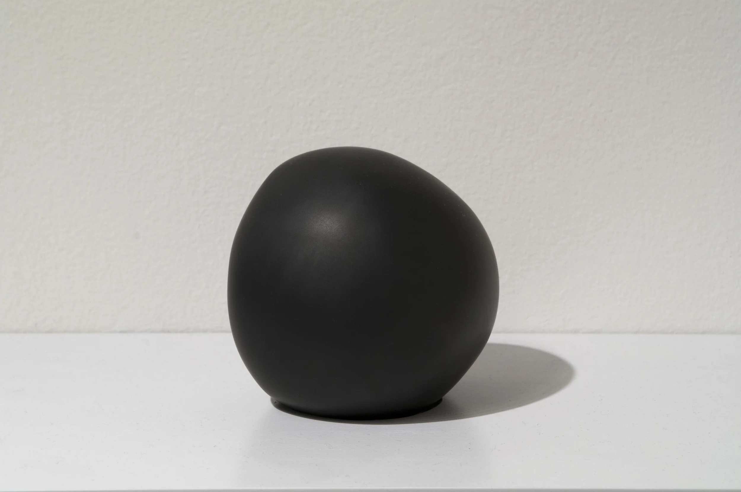 Daily Practice, Sphere no. 1, 2012 5” x 4” x 4.25”, Solid Graphite