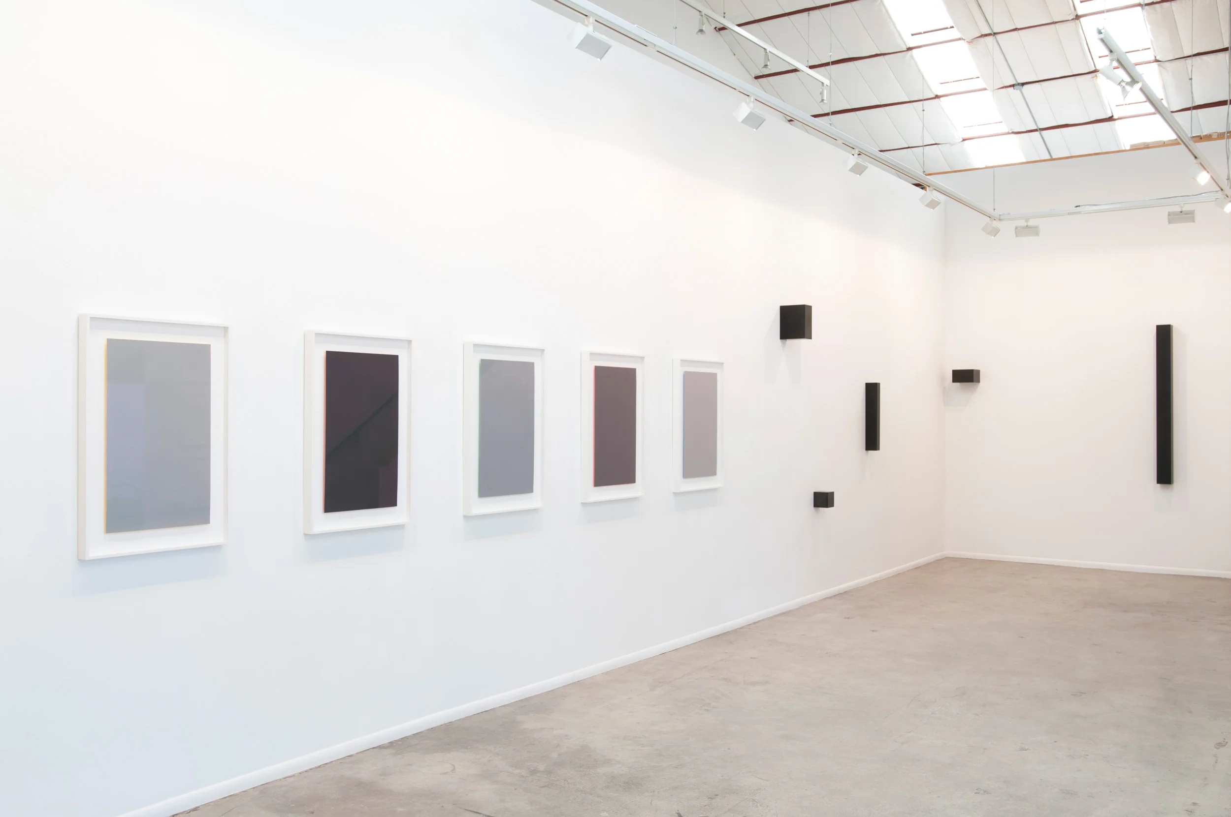 Achromatopsia II (yellow) (red )(green) (orange)(blue),2015 Sculptures (dimensions variable), solid graphite, 2009-2016