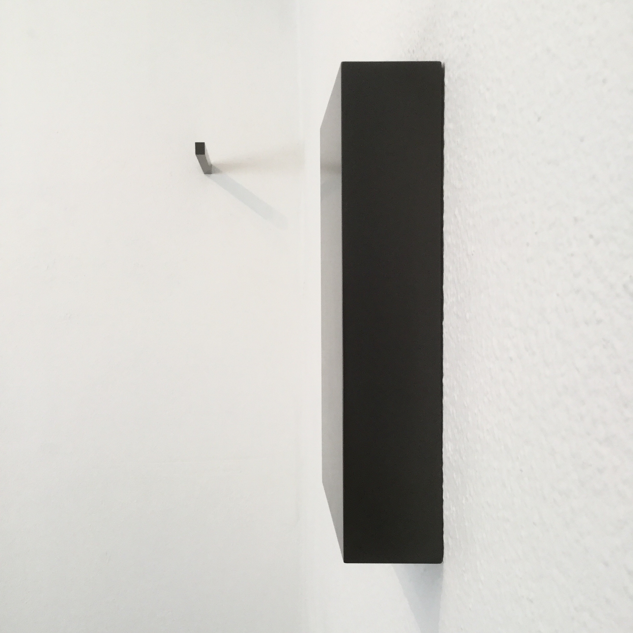  exhibitions 2d, 2015 (installation view)  Dimensions variable, Solid graphite 