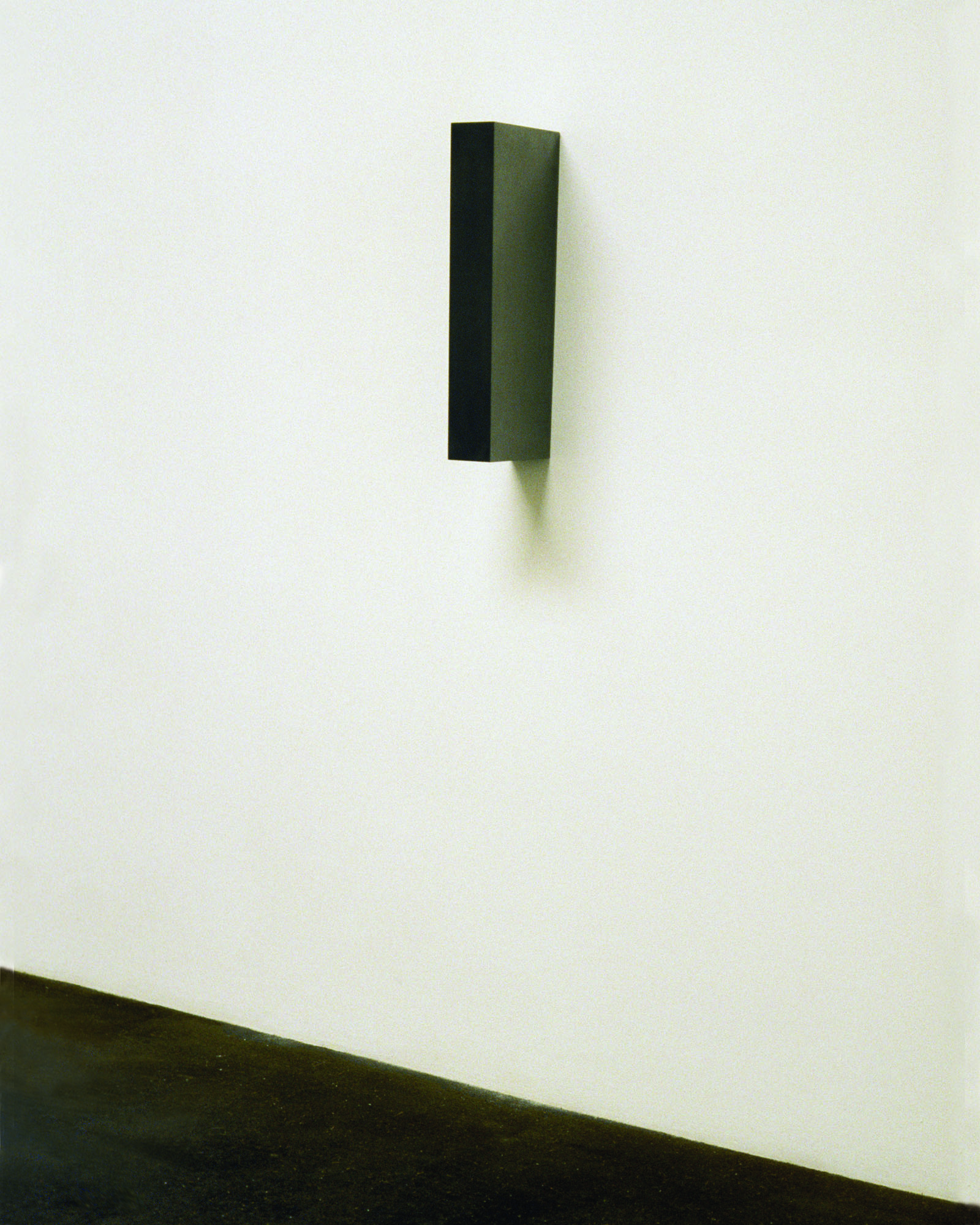 Untitled (Asymmetrical Form no. 4), 2007 Solid graphite, 21.06” x 3.25” x 8.06”