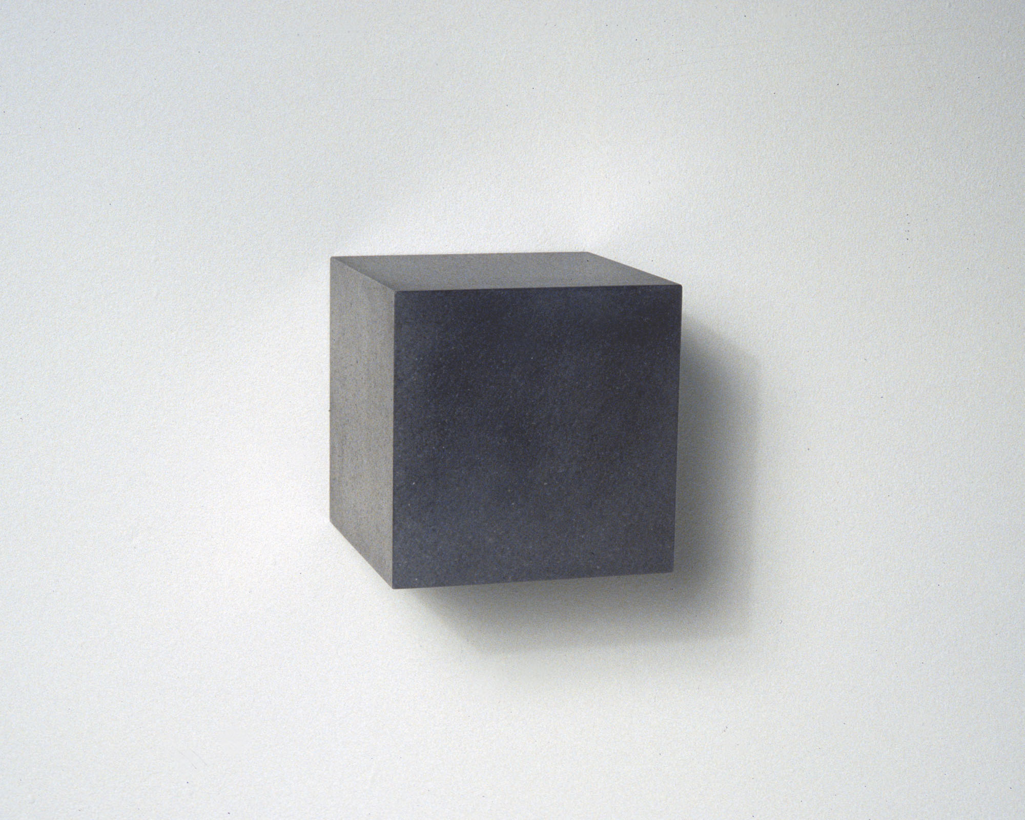   Untitled, Graphite Cube, no. 4, 2006  Solid graphite,&nbsp;4” x 4” x 4” 