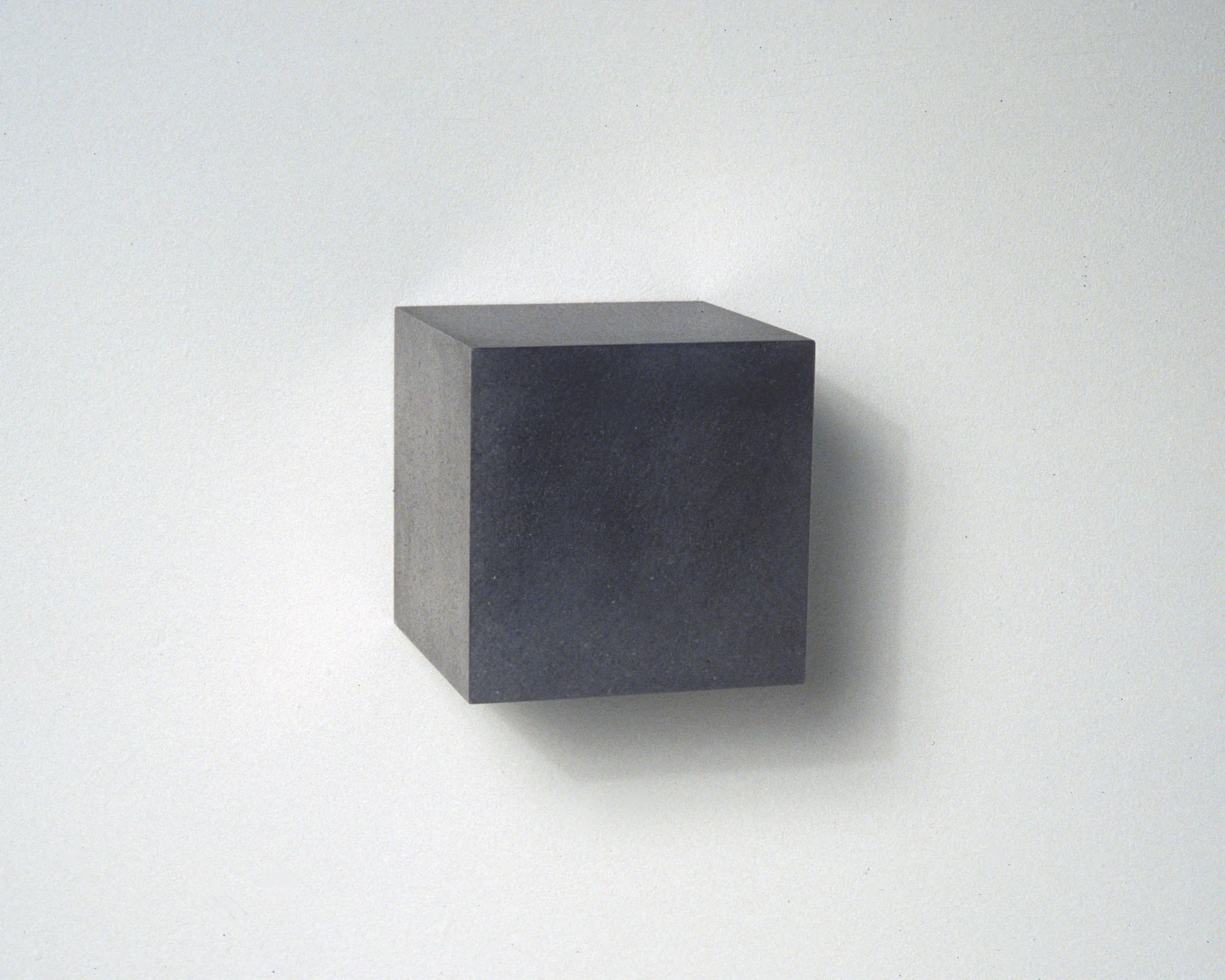Untitled, Graphite Cube, no. 4, 2006 Solid graphite, 4” x 4” x 4”