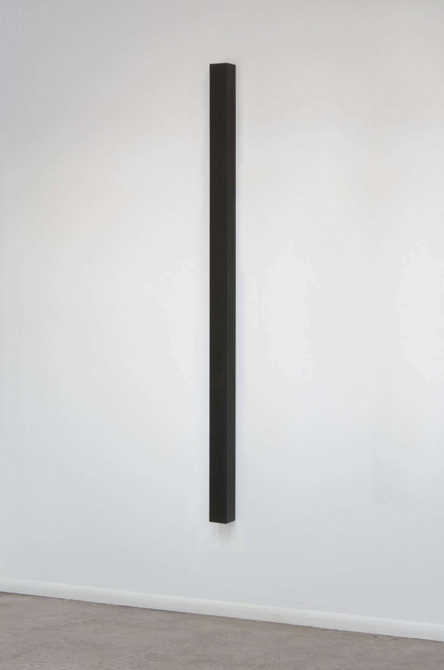   Untitled (Column), 2015  Solid graphite,&nbsp;75” x 3” x 3” 