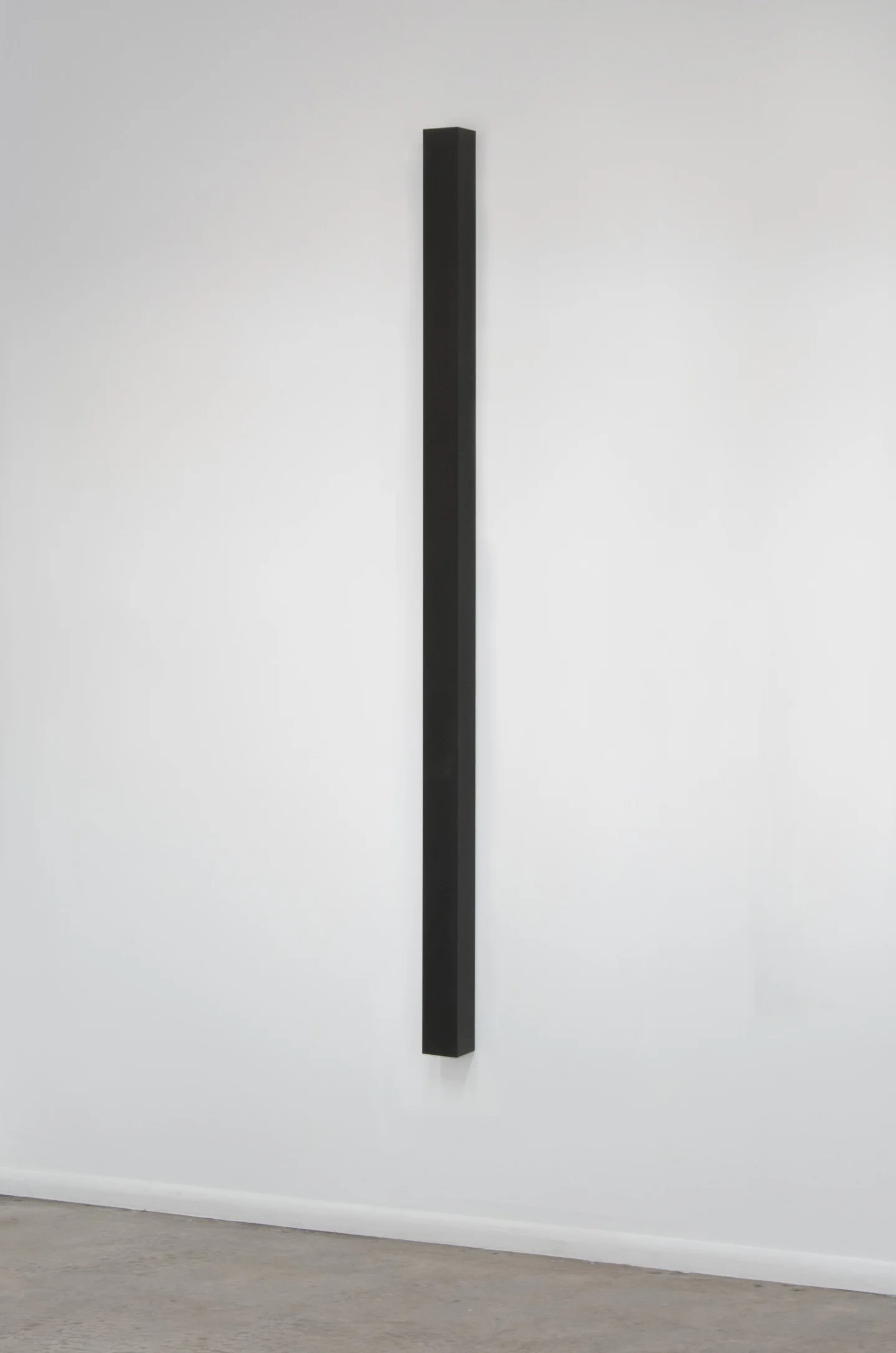 Untitled (Column), 2015 Solid graphite, 75” x 3” x 3”