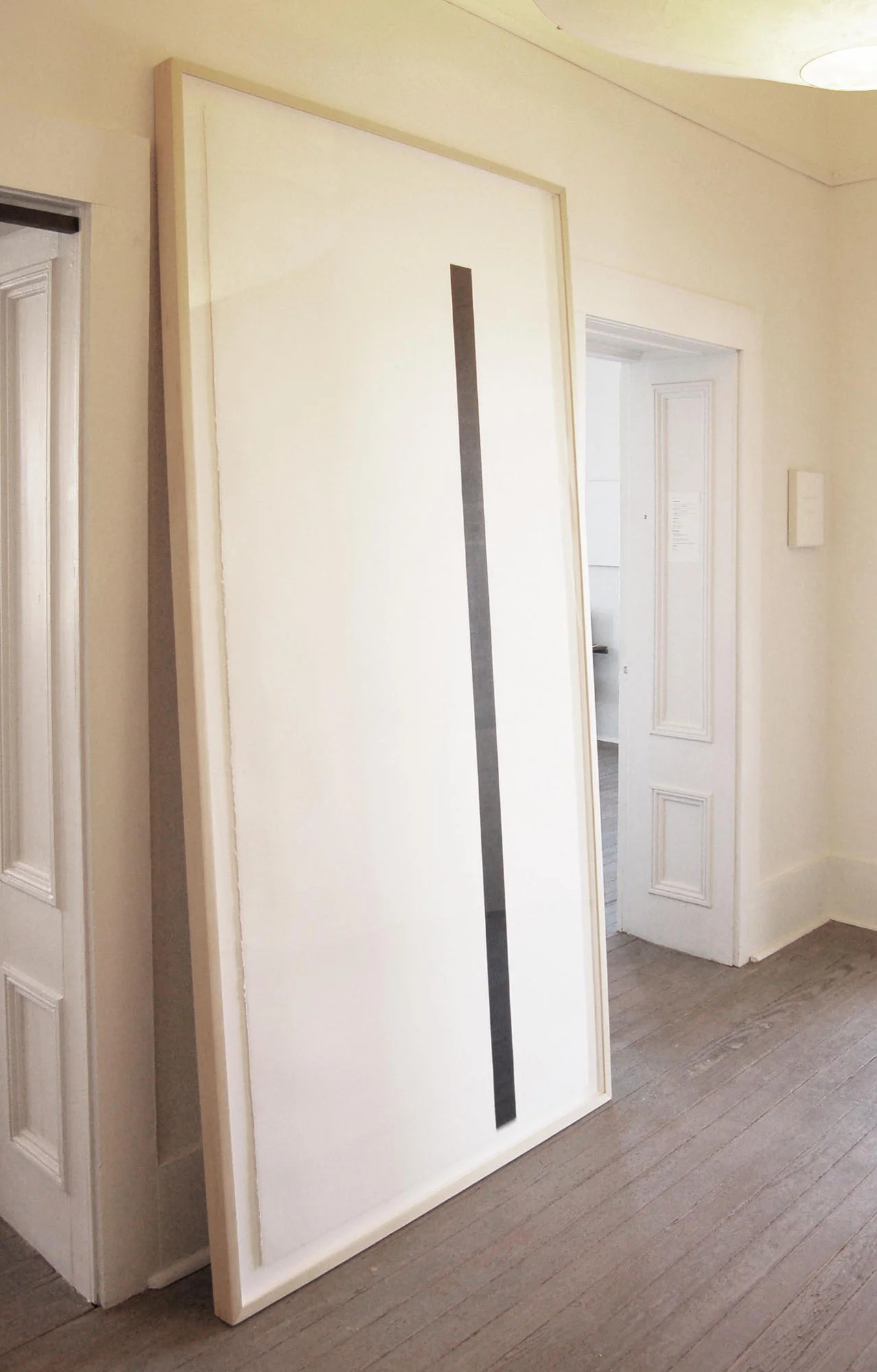 208 cm Column, 2013 Graphite pencil on paper, 8’ x 4’ x 2” (framed)