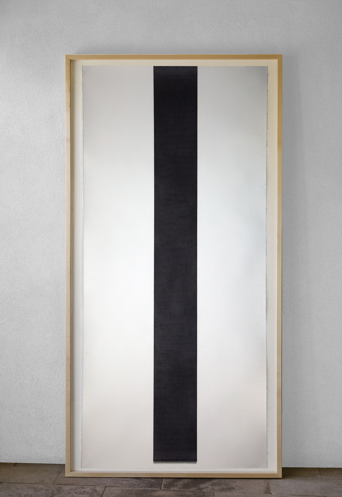   Floating Column   Graphite pencil on paper,&nbsp;97.63” x 50” (framed) 