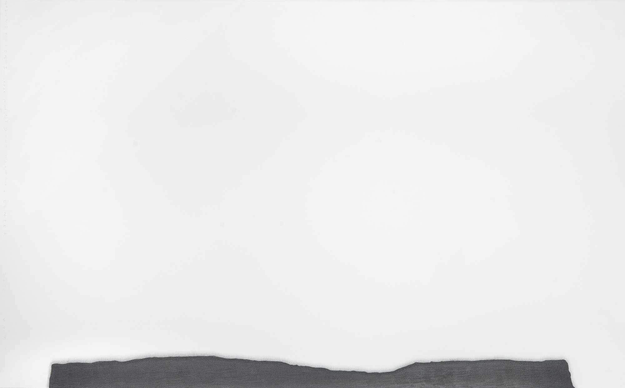 1:1 Foundation I, no. 1 @The Drawing Center, 2017 Graphite pencil on paper, 32.13” x 52” (paper size) Photo: John Vokoun