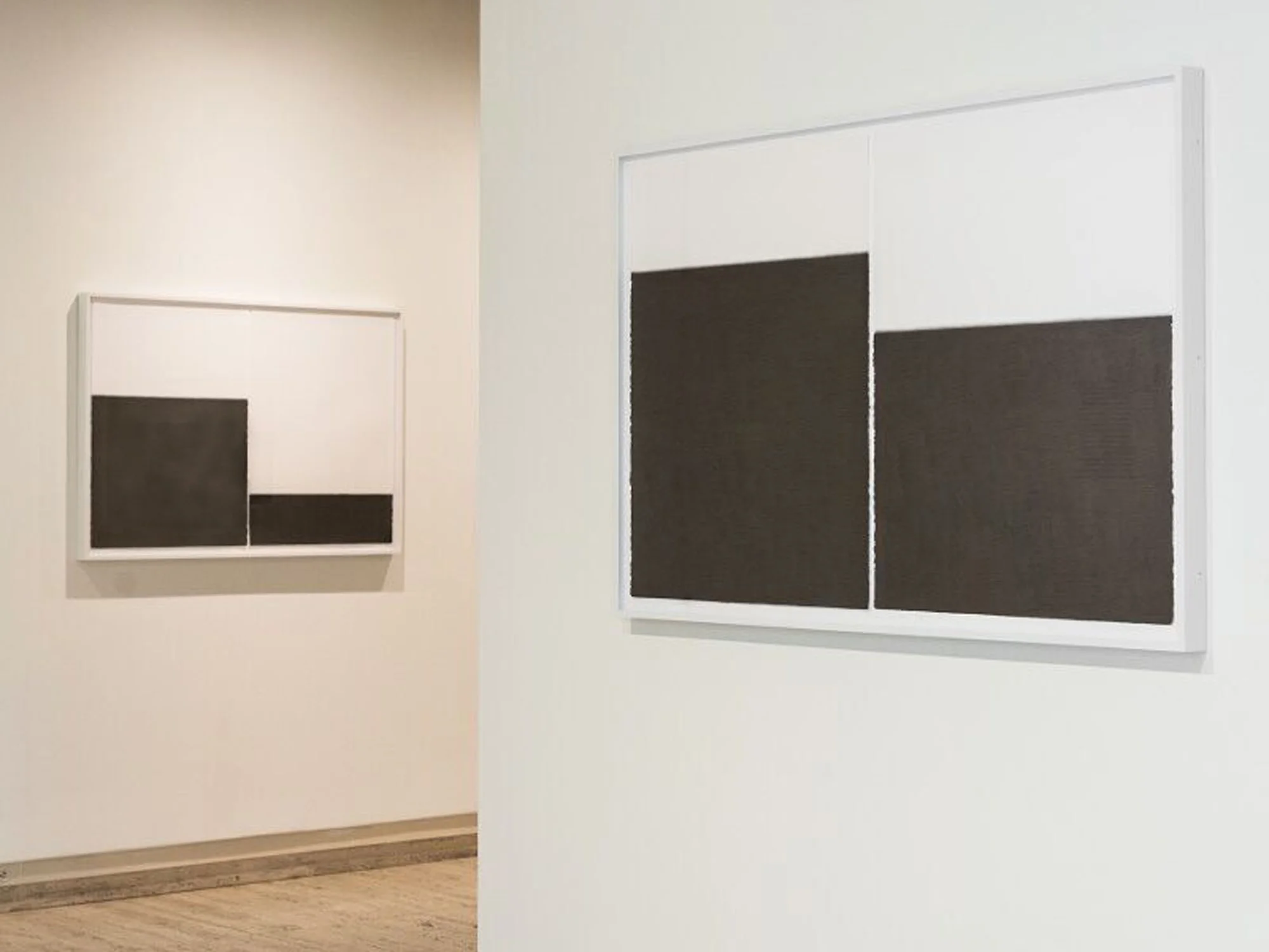 Unfolding Center no.5, 2016 (right) Graphite pencil on paper, 30” x 44” (paper size) Photo: Courtesy of Sheldon Museum of Art