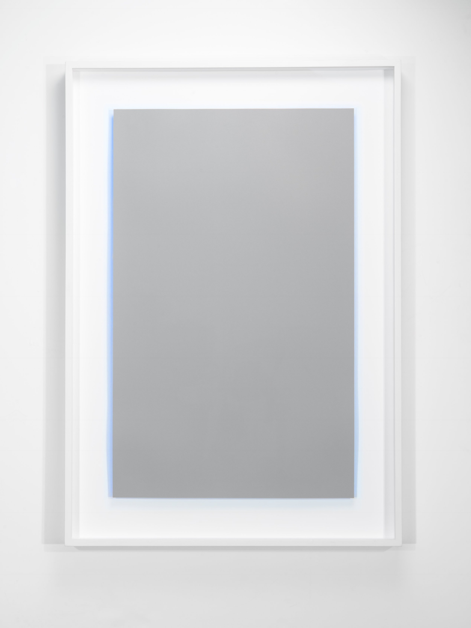 Achromatopsia II (blue), Edition of 15, 2016 28” x 17.75” (paper size), double-sided, 2-color lithograph, Collaborating Printer: Bill Lagattuta @ Interbang Press