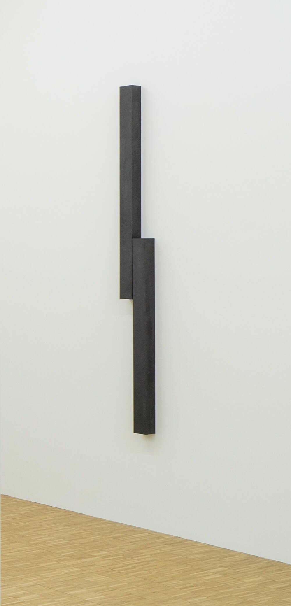   Double Column no. 1,  2018  solid graphite, 74” x 6” x 3” 