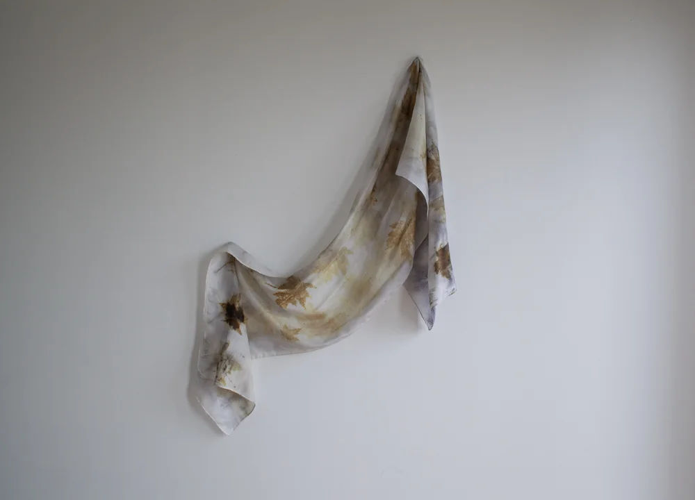 Eco Dye Silk Scarf