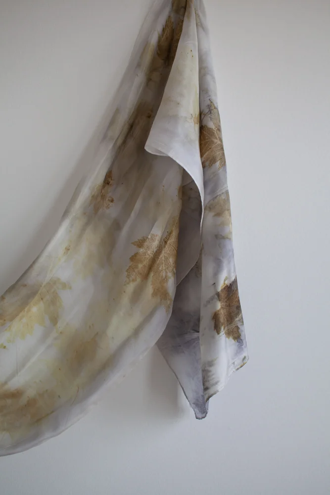 Eco Dye Silk Scarf