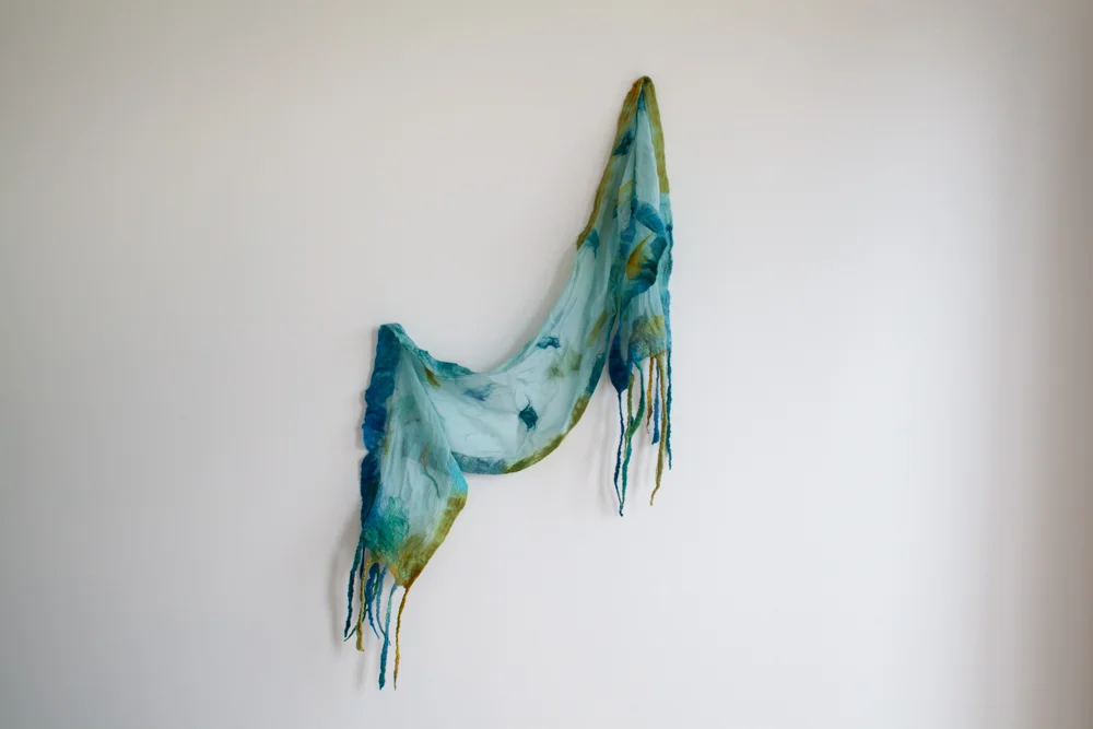 Nuno Felted Silk Scarf