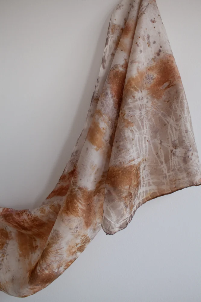 Eco Dye Silk Scarf