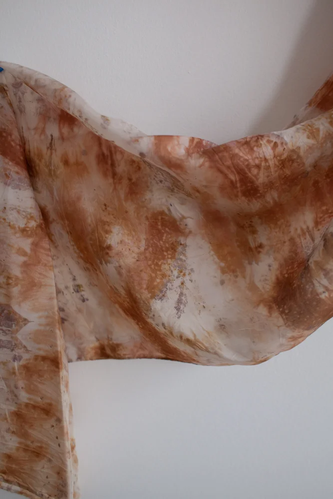 Eco Dye Silk Scarf