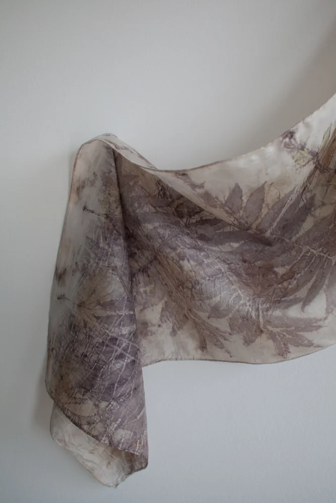 Eco Dye Silk Scarf