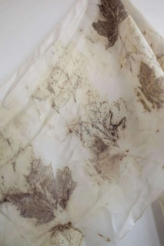 Eco Dye Silk Scarf