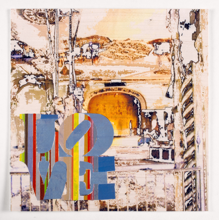 Untitled (Love 1) , 2011, acrylic and ink on paper, 12 x 12 inches