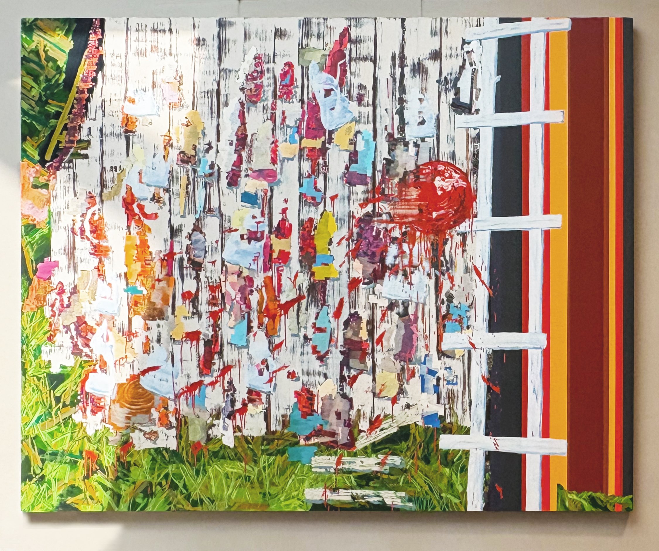   Untitled (Boat Barn)   2006  Oil &amp; Acrylic on Canvas  78 x 96 inches 