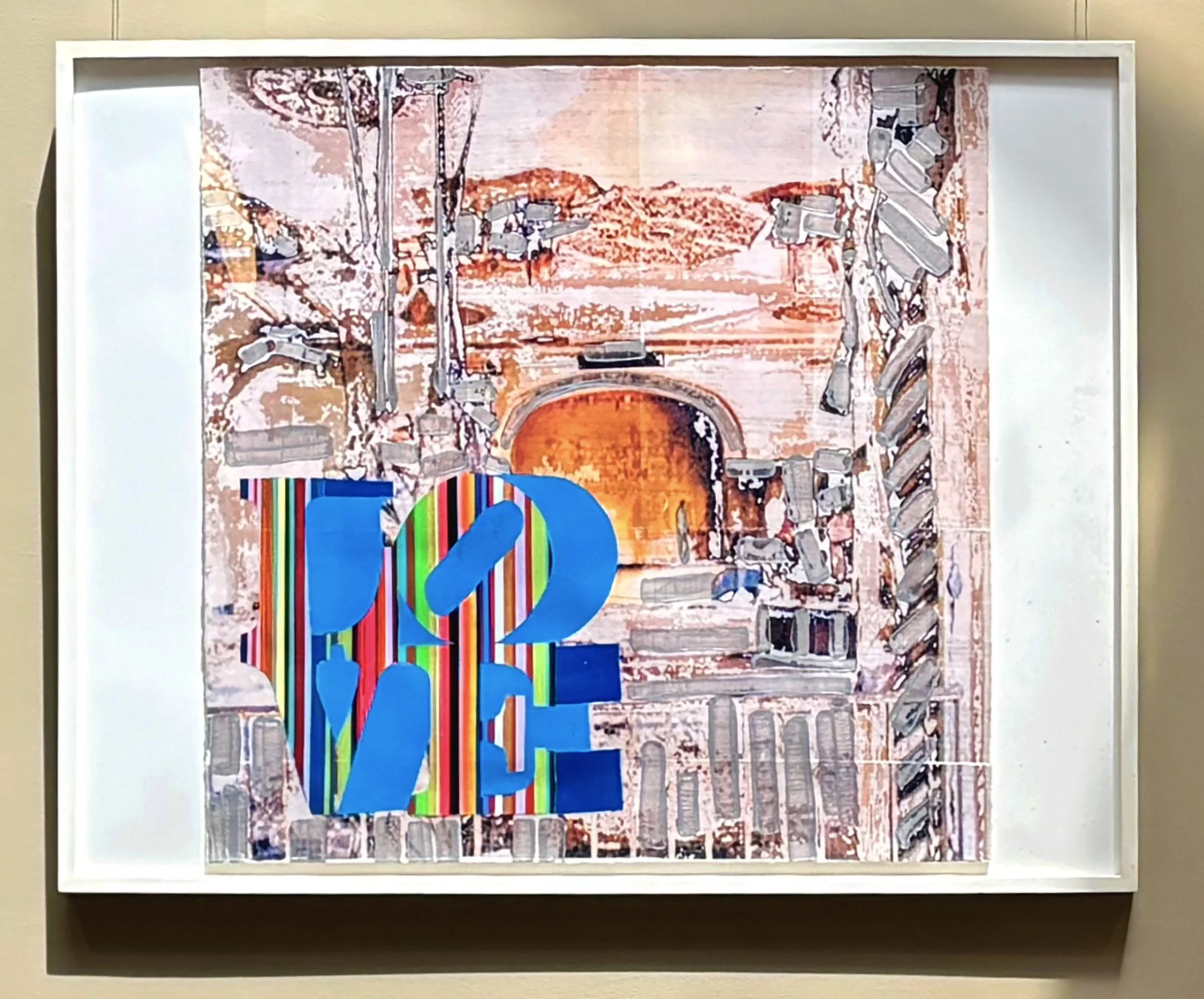   Untitled (Love # 1)   2024  Acrylic &amp; Ink on Paper  36 x 36 inches 