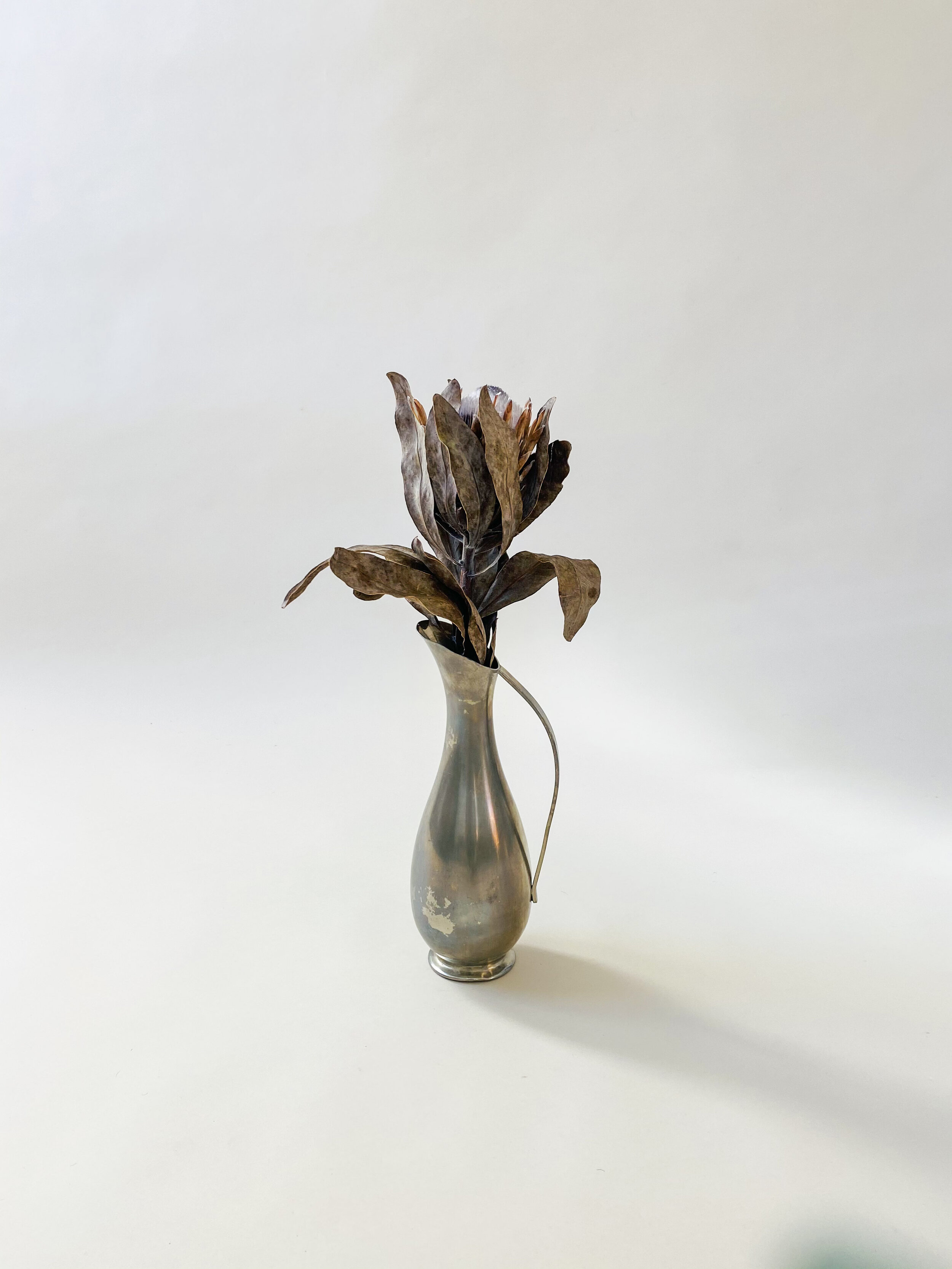 1960s Pewter Vase/Pitcher