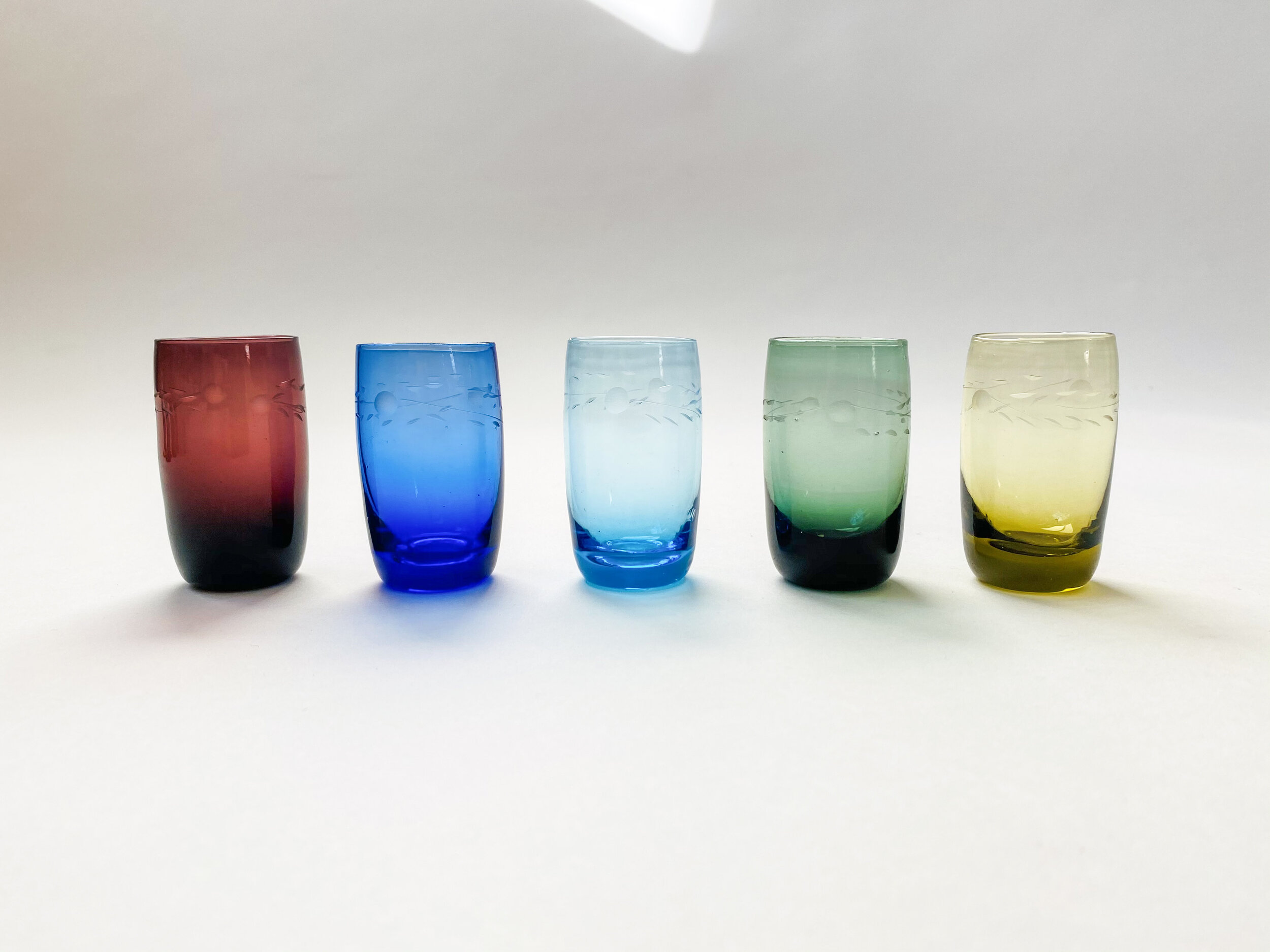 Multi-Colored Shot Glasses