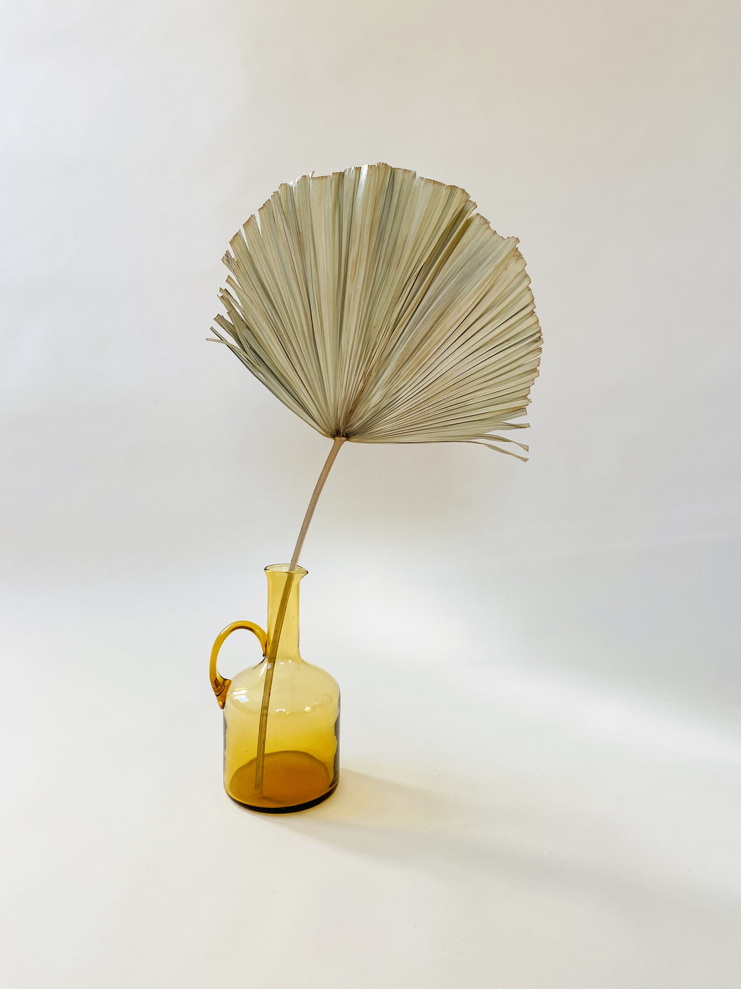 Amber Glass Decanter/Vase