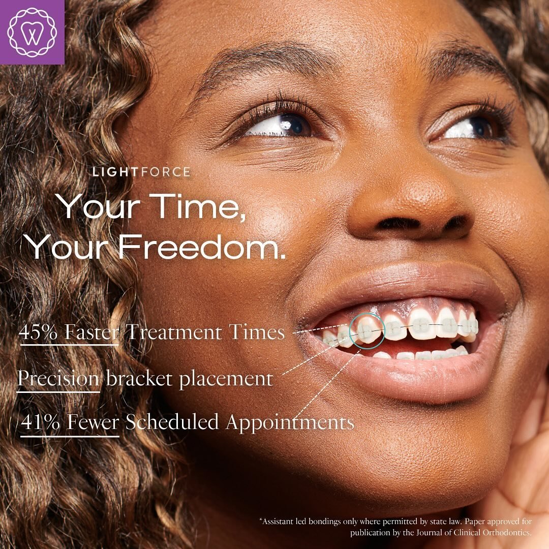 Say goodbye to traditional braces! 👋Lightforce Braces are here to revolutionize your smile journey! 🚀

These cutting-edge braces are not only more efficient, but also more comfortable and discreet!

Click the link in our bio to schedule your consul