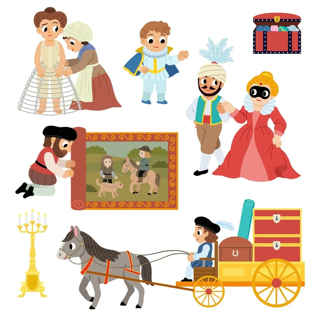 Some spot illustrations from Les Ch&acirc;teaux, published by @milan_editions 
I illustrated over 24 castles for this book 🤨💪🏰

#myart #illustration #childrensbook #childrensillustration #kidsillustration