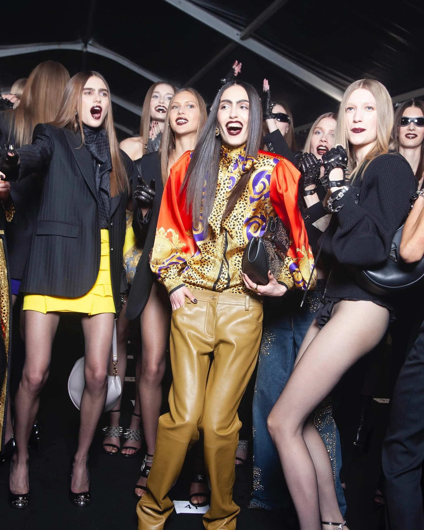The Versace Finale, always the best! Direct from backstage Versace FW 2025&hellip;#VersaceFW2025 #Versace #DougOrdway