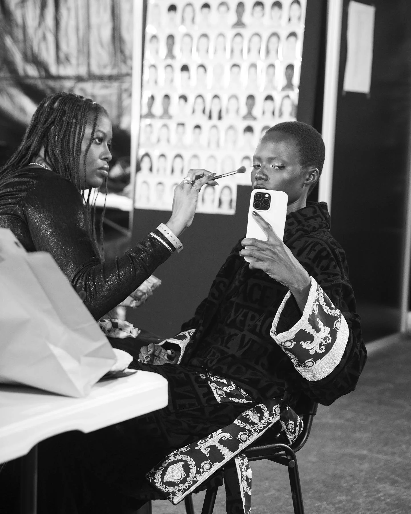 Giving some Versace attitude! Direct from backstage Versace FW 2025&hellip;#VersaceFW2025 #Versace #DougOrdway