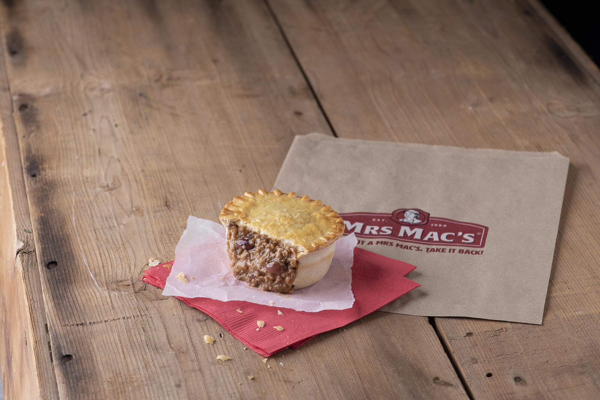 Client: Mrs Mac's | Agency: King Street, The Brand Agency | Photography:  Harriet Harcourt