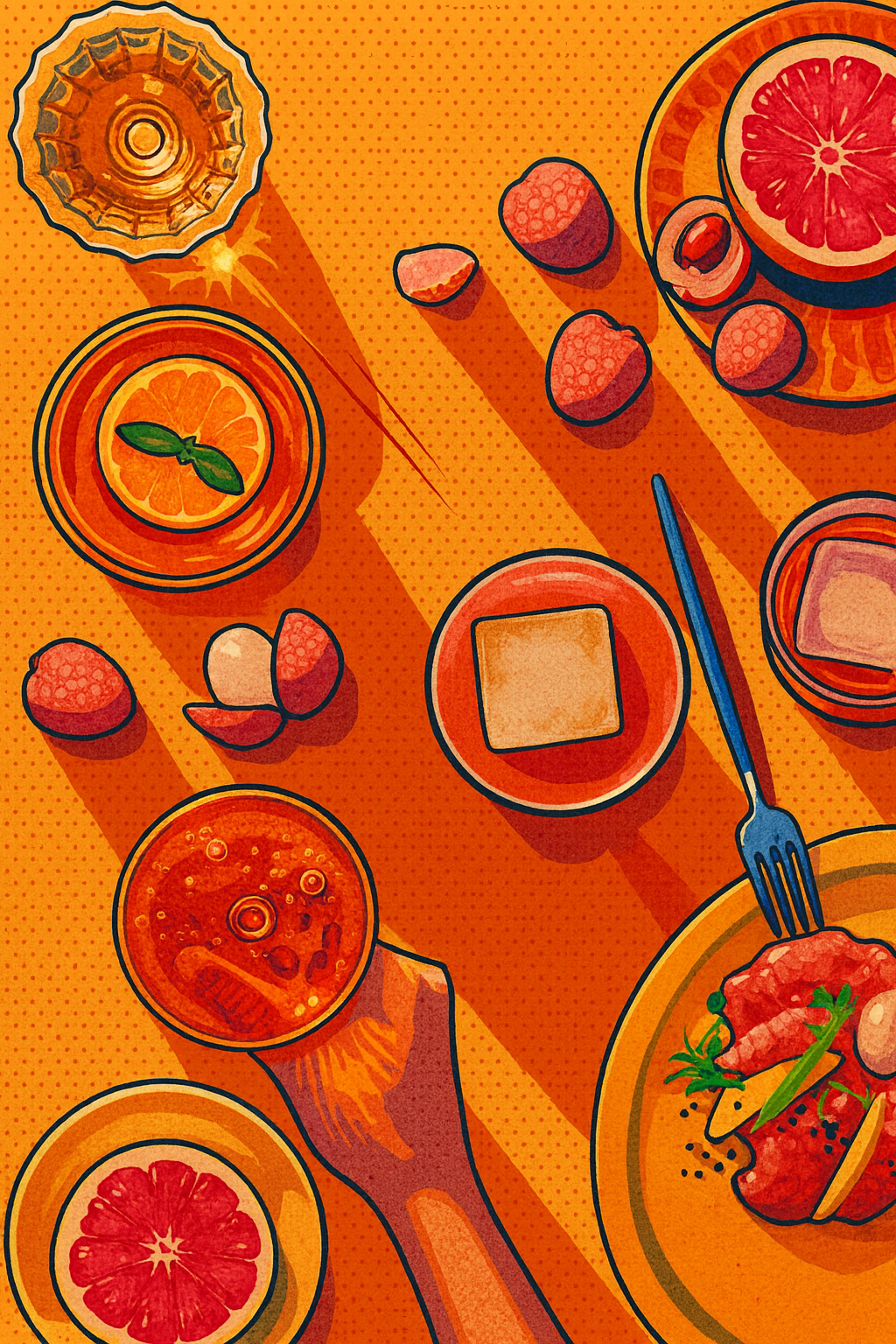 Orange Pop - Printed Art