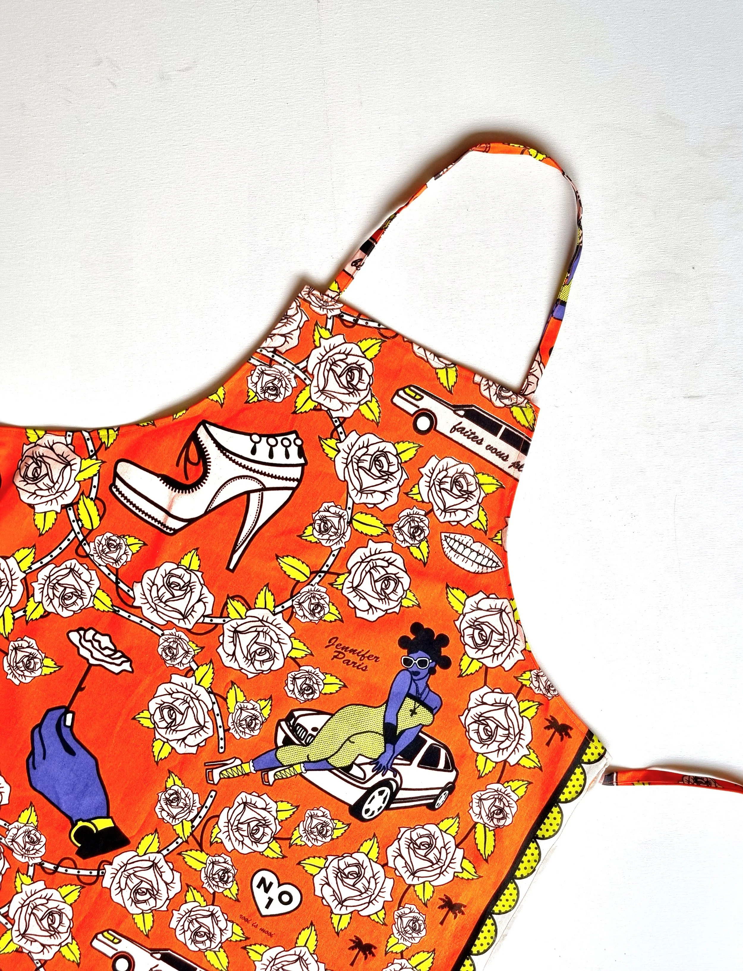 Orange Jennifer Paris Apron