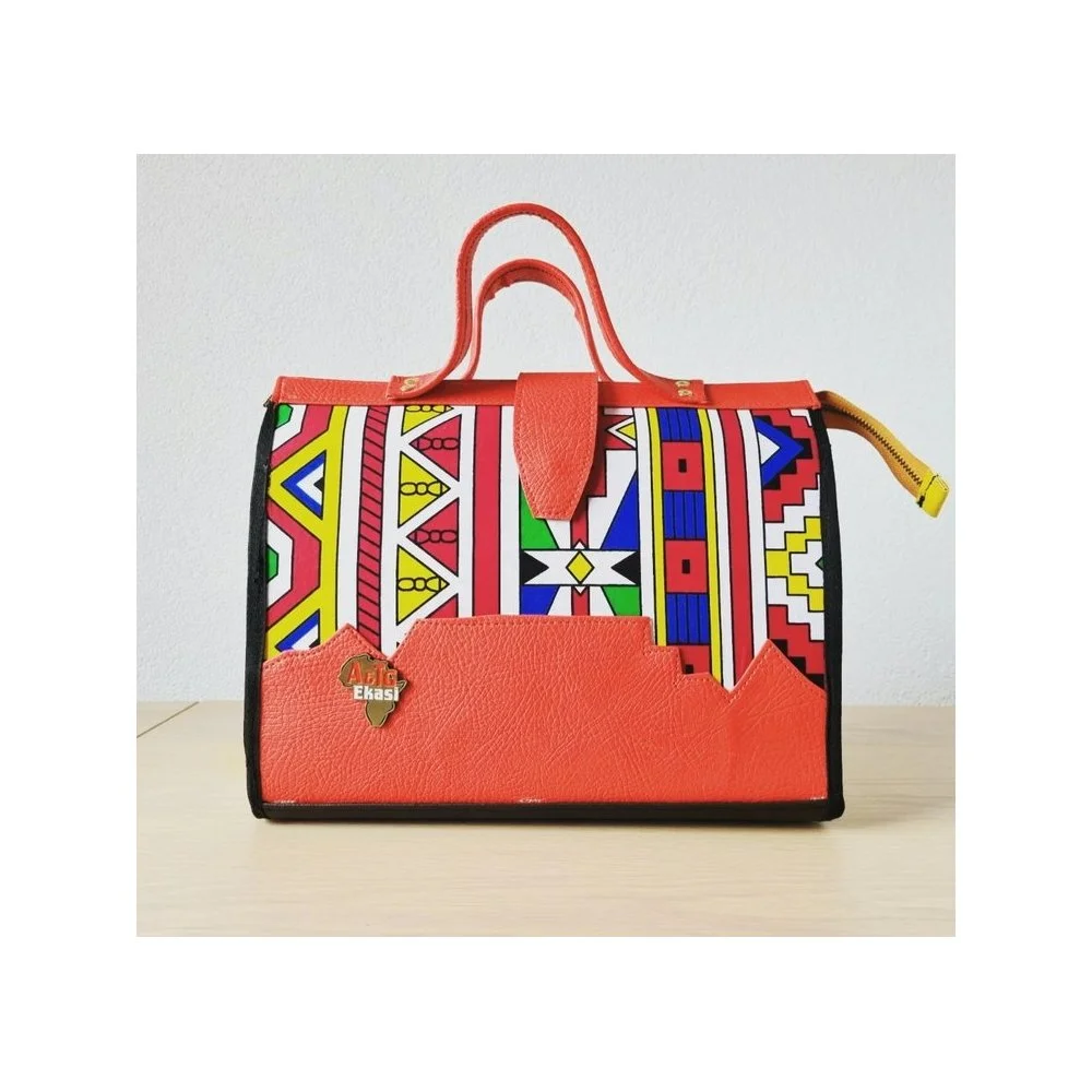 Medium Ndbele Print Bag