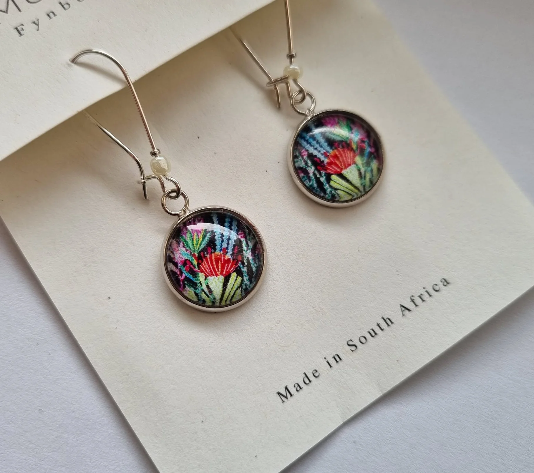 Happy Fynbos Long Dangle Earrings