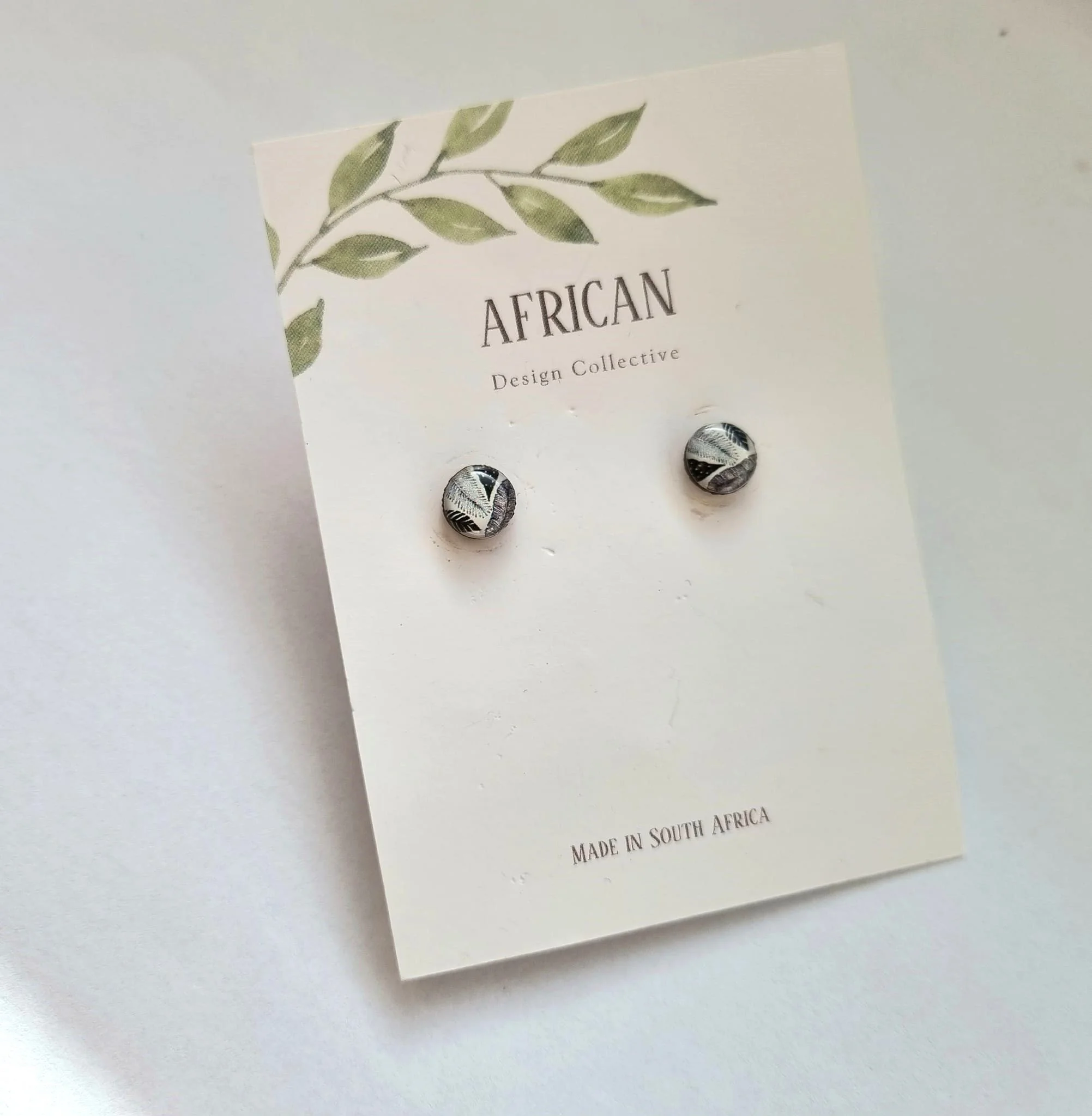 Tiny Black and White Studs