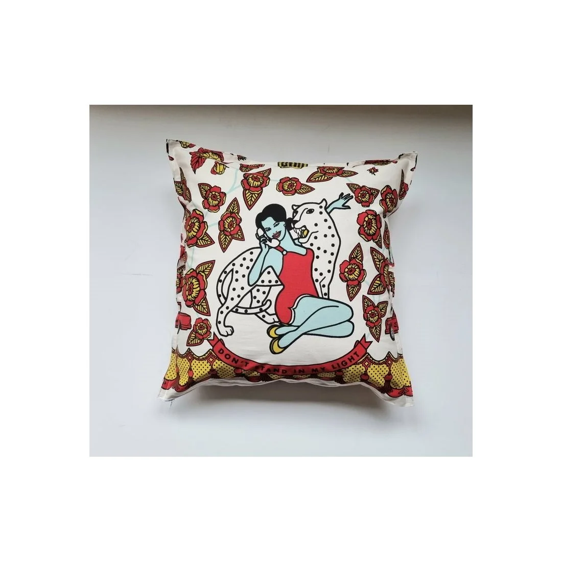 White Call Girl Pillow