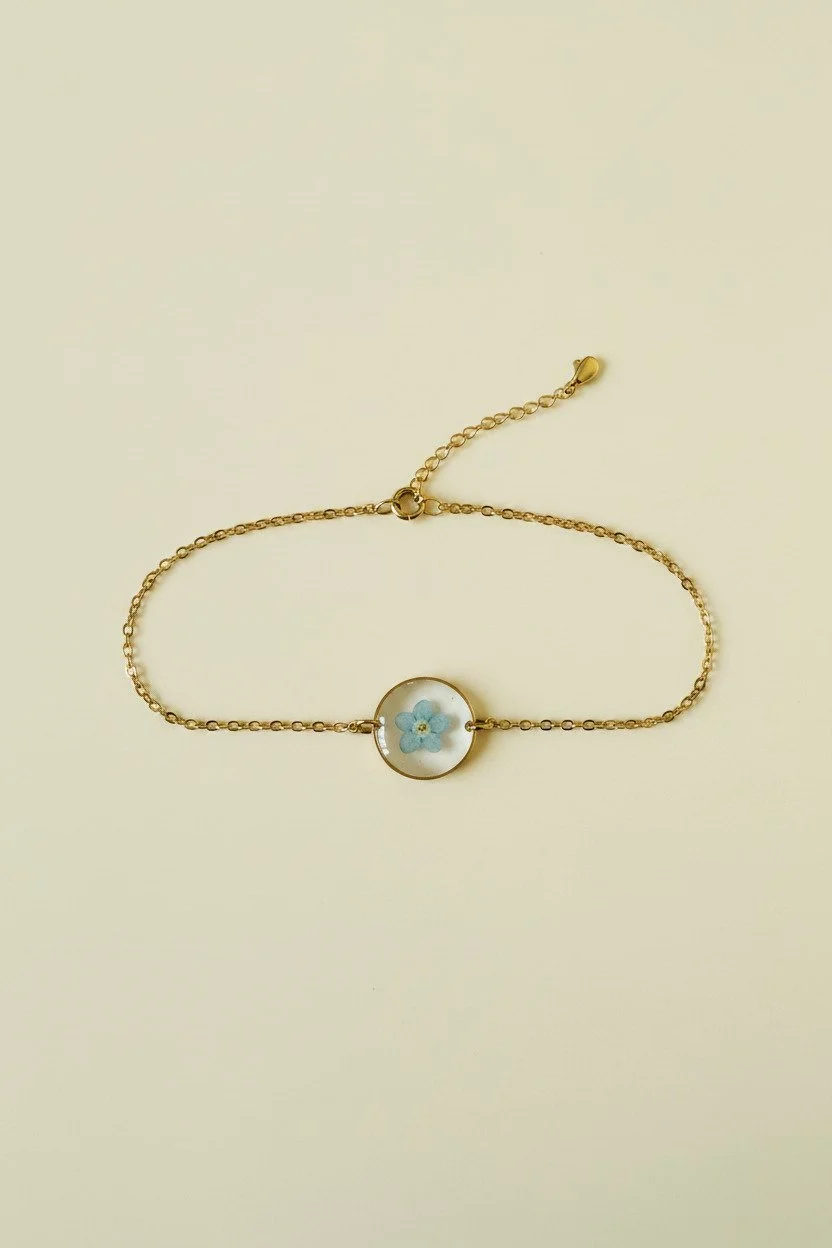 Forget-me-not Charm Bracelet