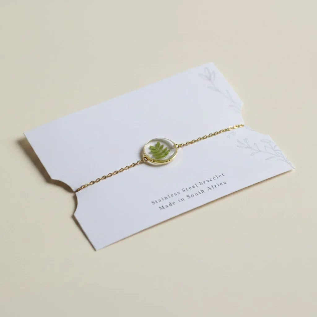 Dainty Metal Botany Thorn Leaf Bracelet