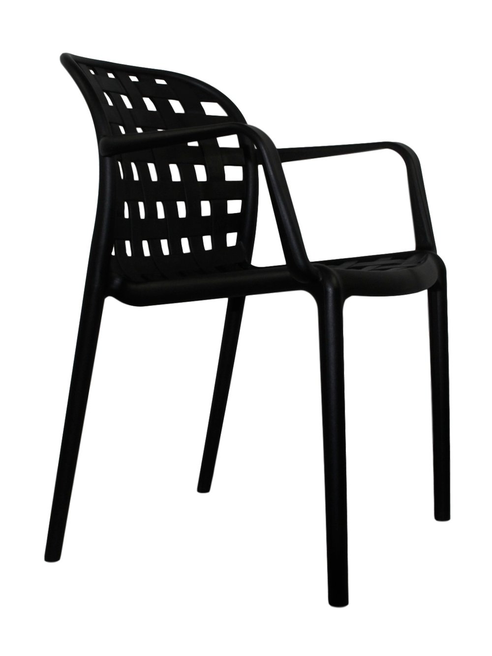 Outdoor Chairs Stackable, Black Plastic Stackable Outdoor Chairs