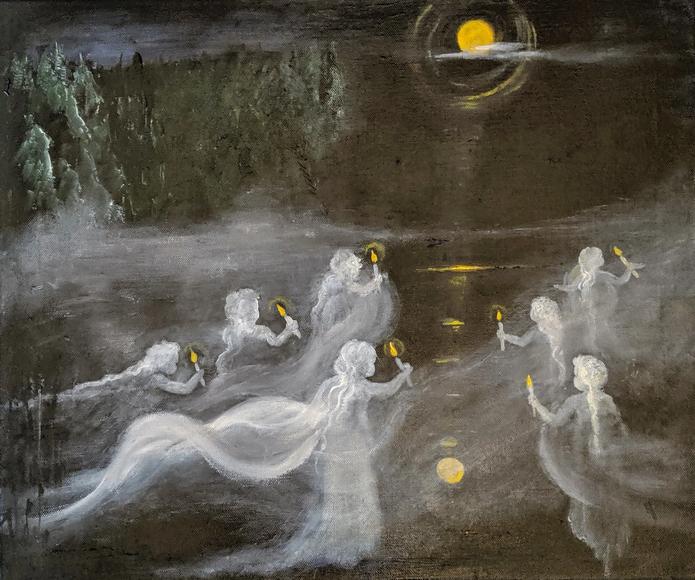 Kuun Tyttäret II | Oil | 46w 55h