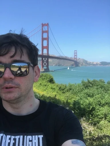Here’s an image of me at the Golden Gate Bridge being all sciency and stuff.