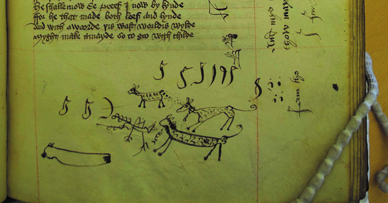 (Image supplied by Diane Scott. MS Hunter 232 (University of Glasgow Special Collections); Image copyright Johanna Green)